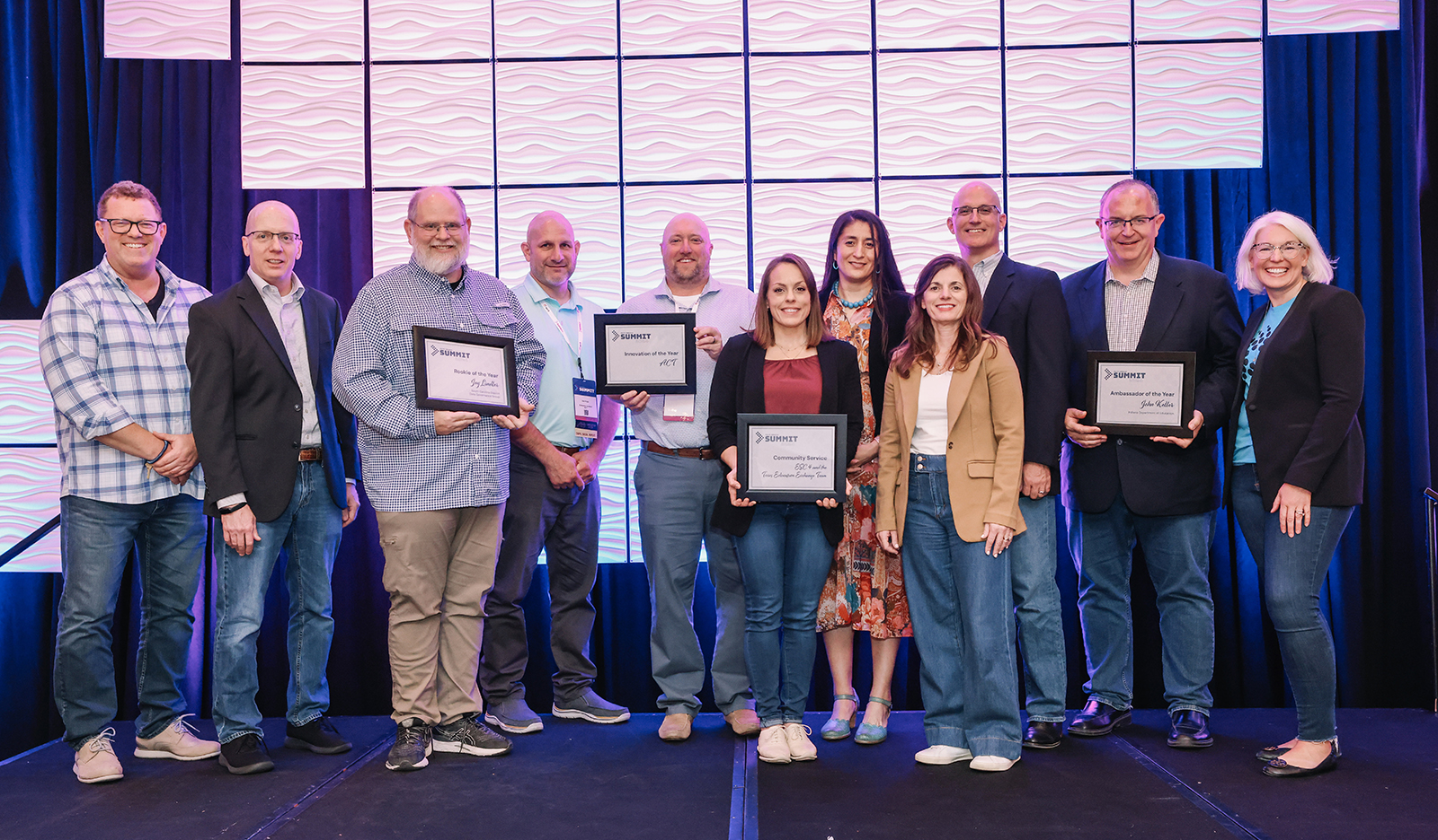 Community Award winners pose with Ed-Fi staff at Summit 2024.